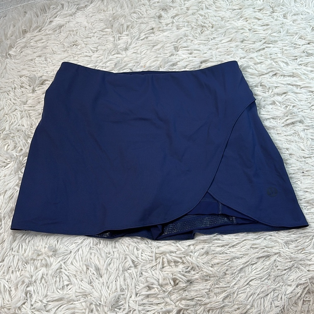 Lululemon High-Rise Wrap Tennis Skirt Night Sea